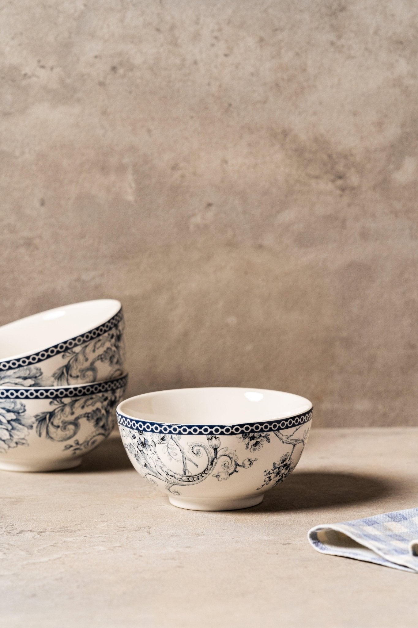 Arezzo Dinner Set - White and Blue - TesuHome & Kitchen