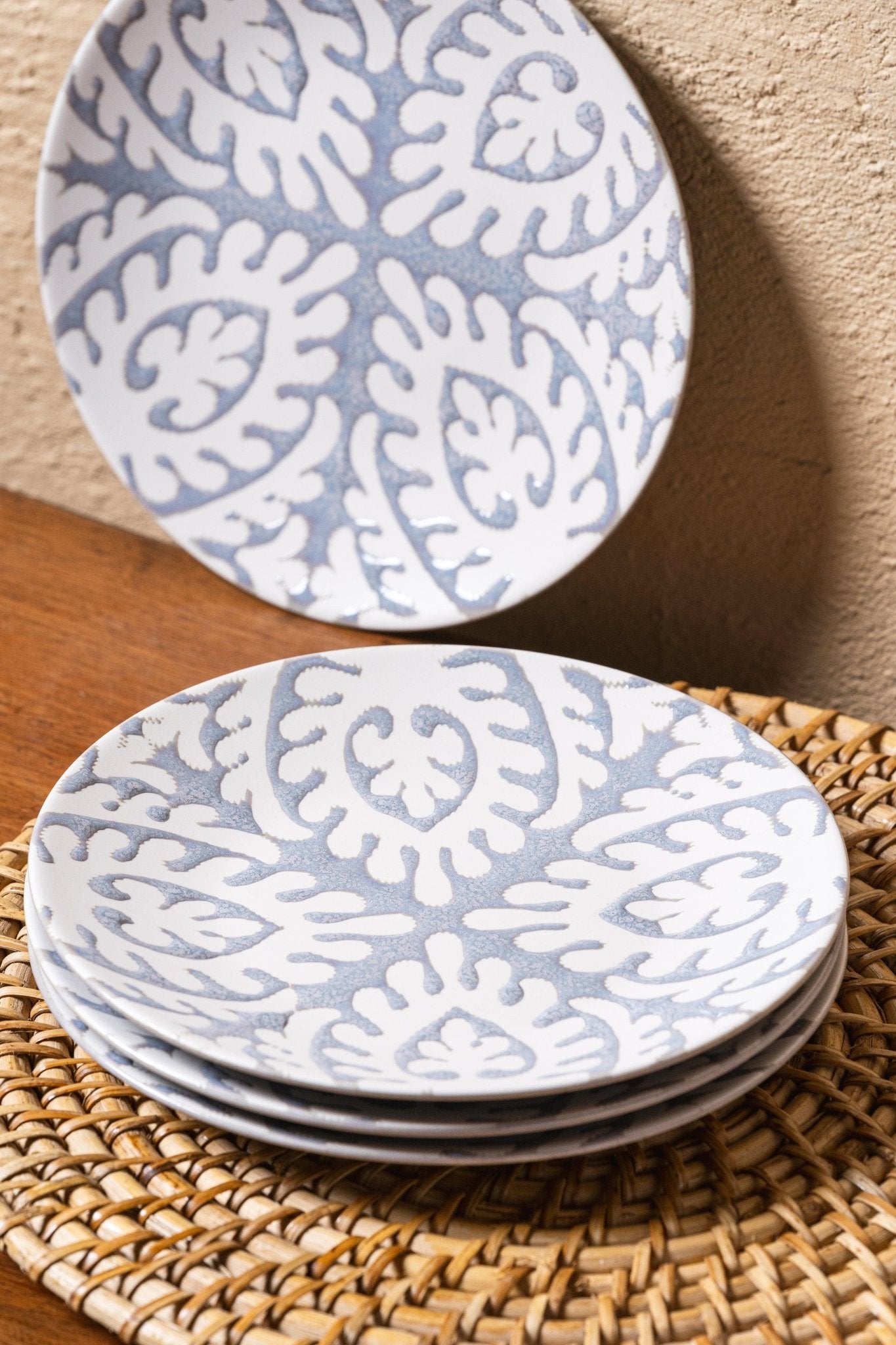 Azure Snack Plate - Set of 4 - TesuCeremic