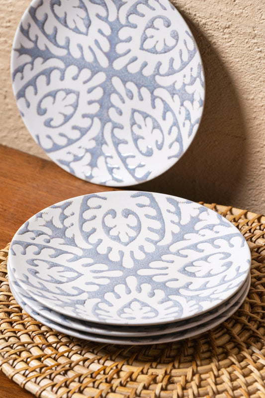 Azure Snack Plate - Set of 4 - TesuCeremic