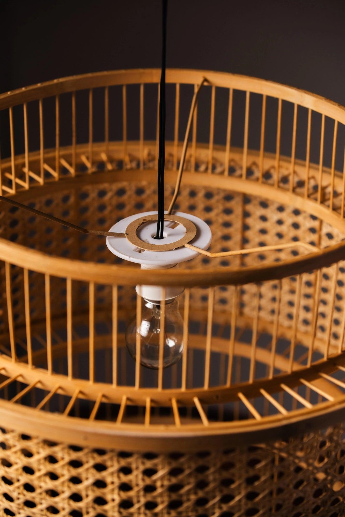 Bamboo Pendant Hanging Lampshade - TesuPendant Light