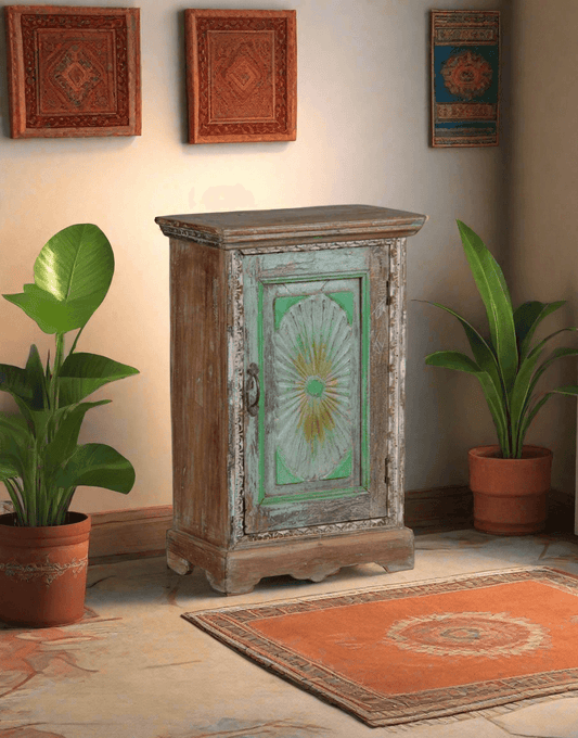 Bedside Handcarved Cabinet - TesuCabinets & Storage