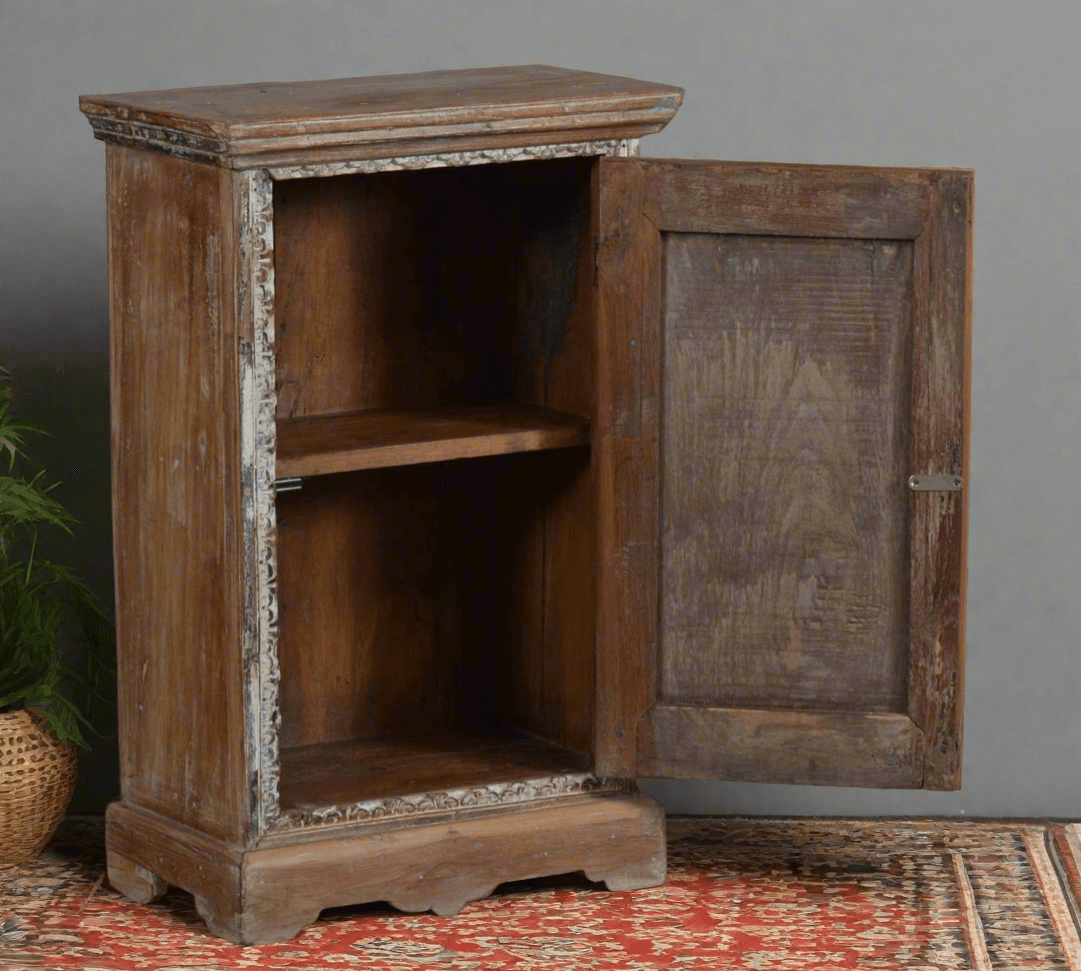 Bedside Handcarved Cabinet - TesuCabinets & Storage