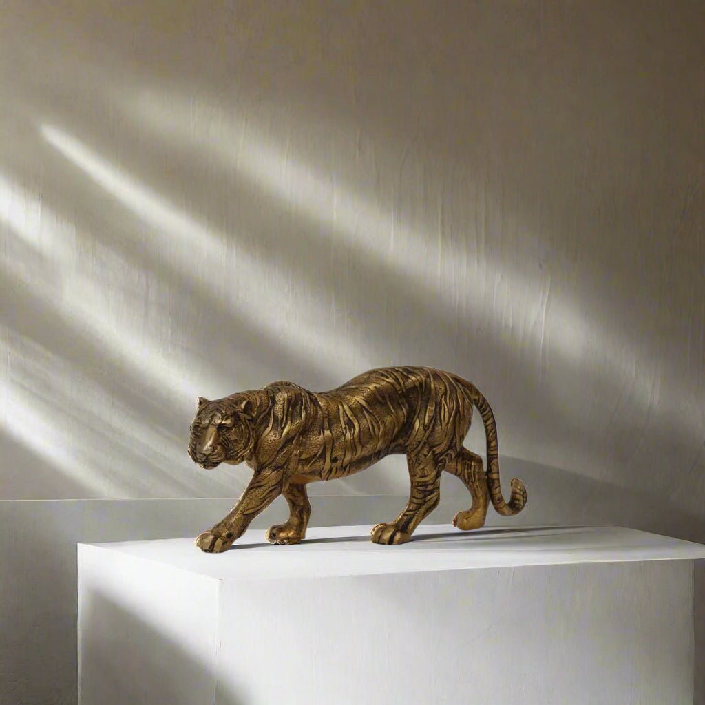 Bengal Brass Tiger - TesuBrass Sculptures