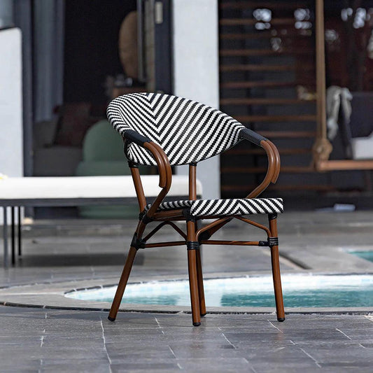 Black & White Retro Chair - TesuChairs & Seating