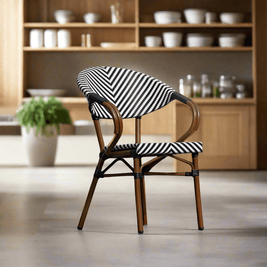 Black & White Retro Chair - TesuChairs & Seating