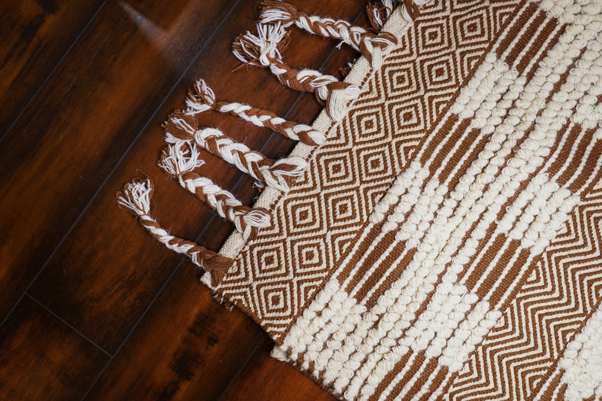 Bohemian Thread Rug - Brown - TesuRugs