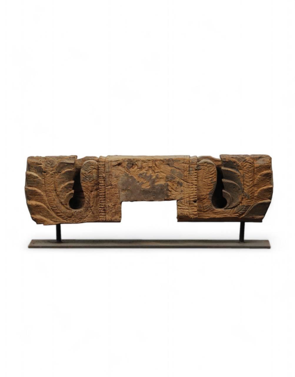 Bracket on Iron Stand - TesuWooden Bracket