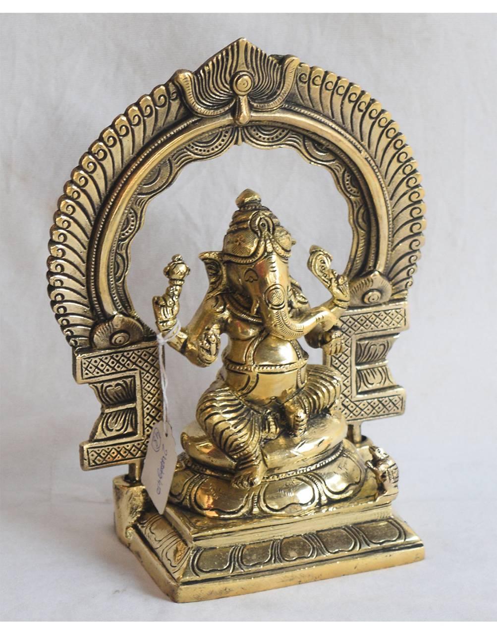 Brass Ganesh statue - TesuBrass Sculptures