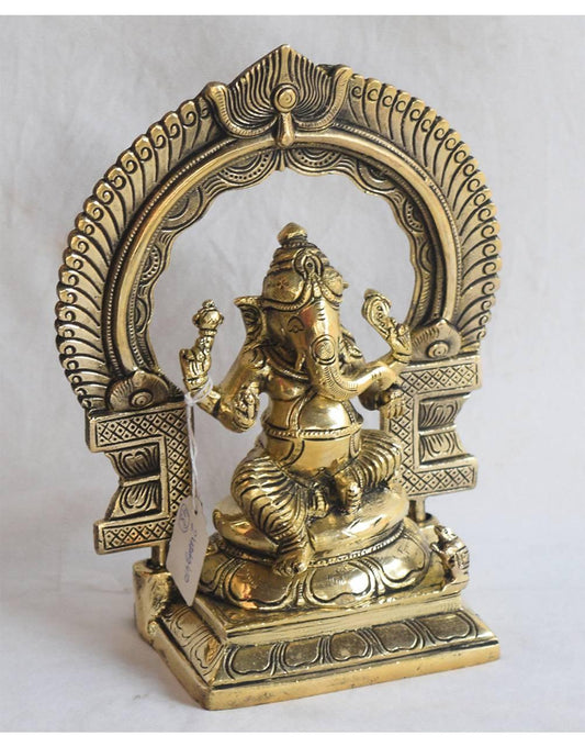 Brass Ganesh statue - TesuBrass Sculptures