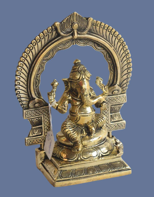Brass Ganesh statue - TesuBrass Sculptures