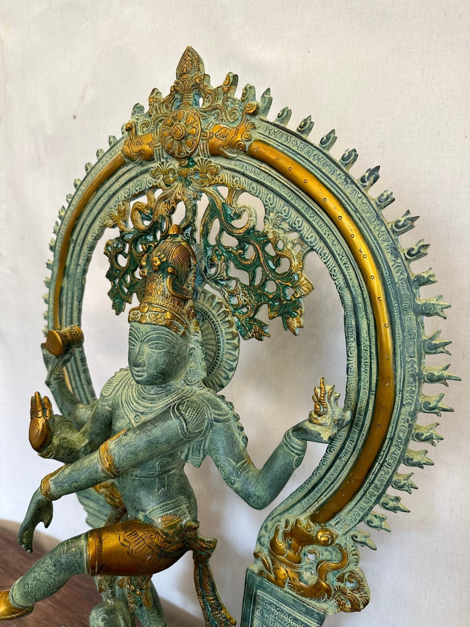 Brass Lord Shiva Dancing Statue - Handcrafted Nataraja Sculpture for Home Decor - TesuBrass Sculptures