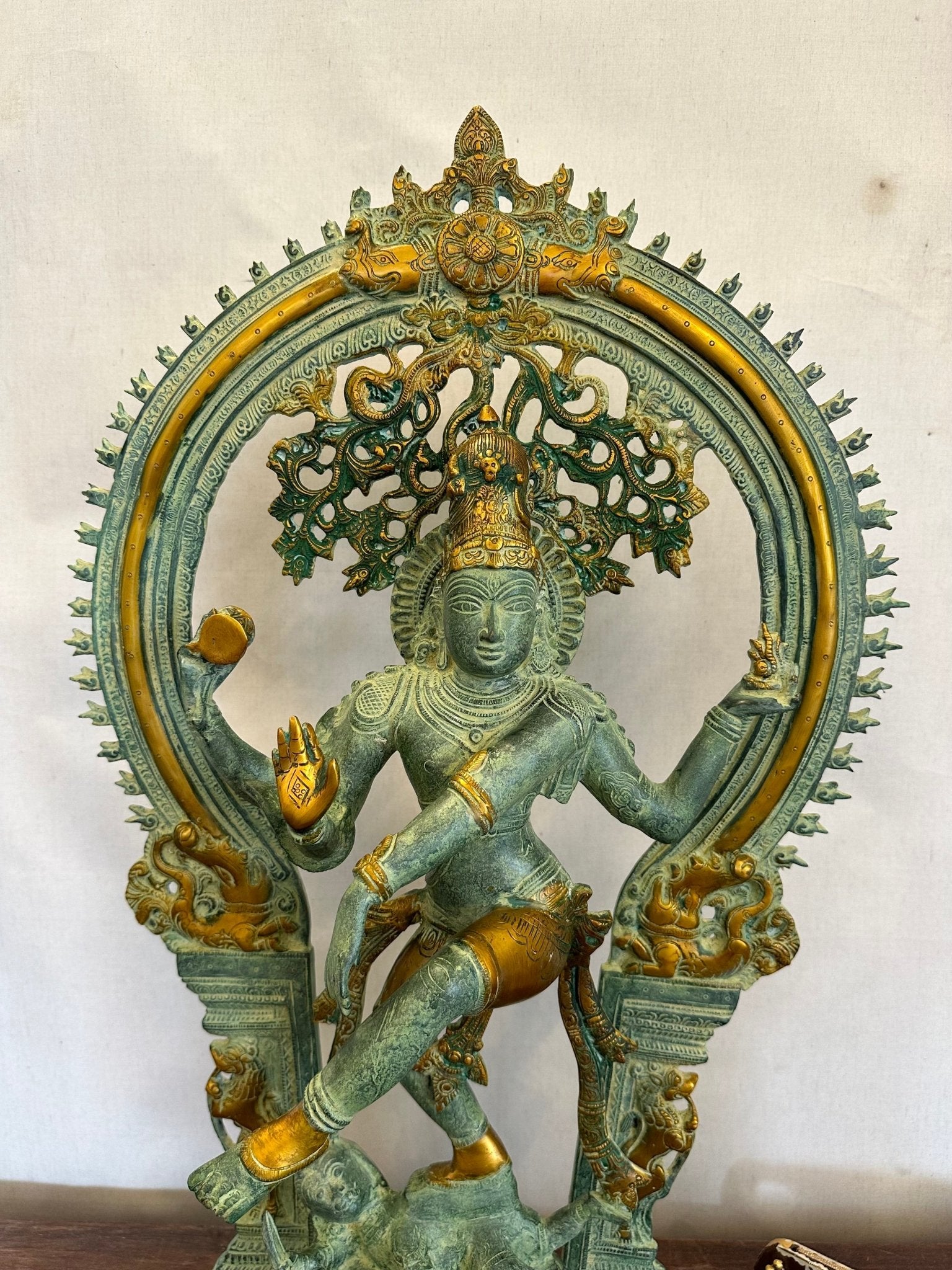 Brass Lord Shiva Dancing Statue - Handcrafted Nataraja Sculpture for Home Decor - TesuBrass Sculptures