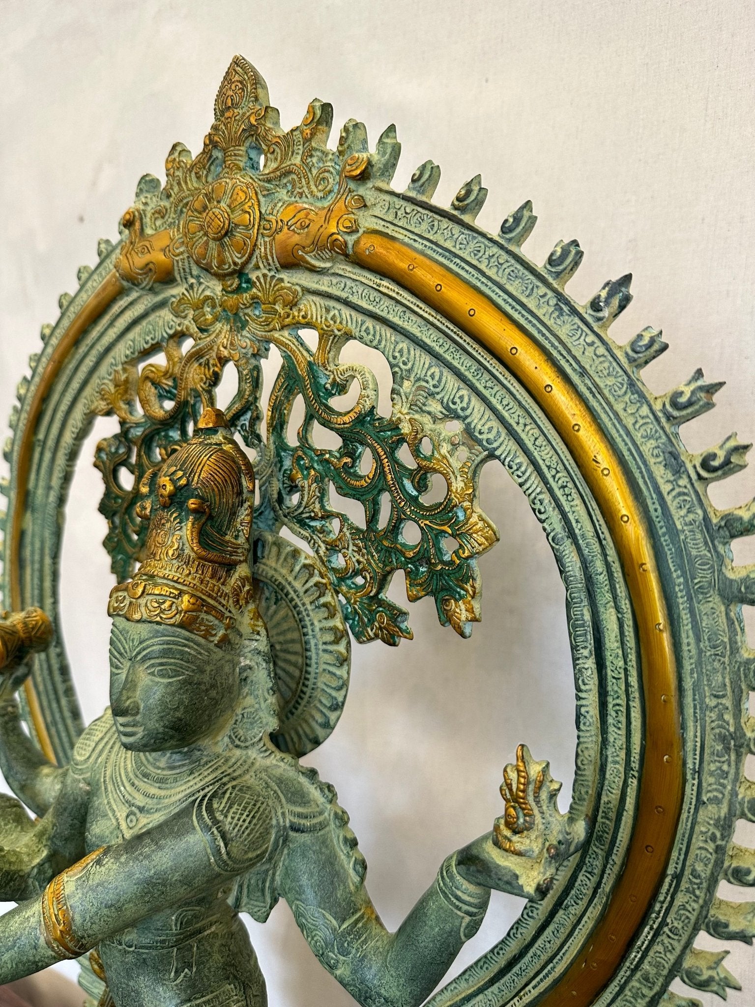 Brass Lord Shiva Dancing Statue - Handcrafted Nataraja Sculpture for Home Decor - TesuBrass Sculptures