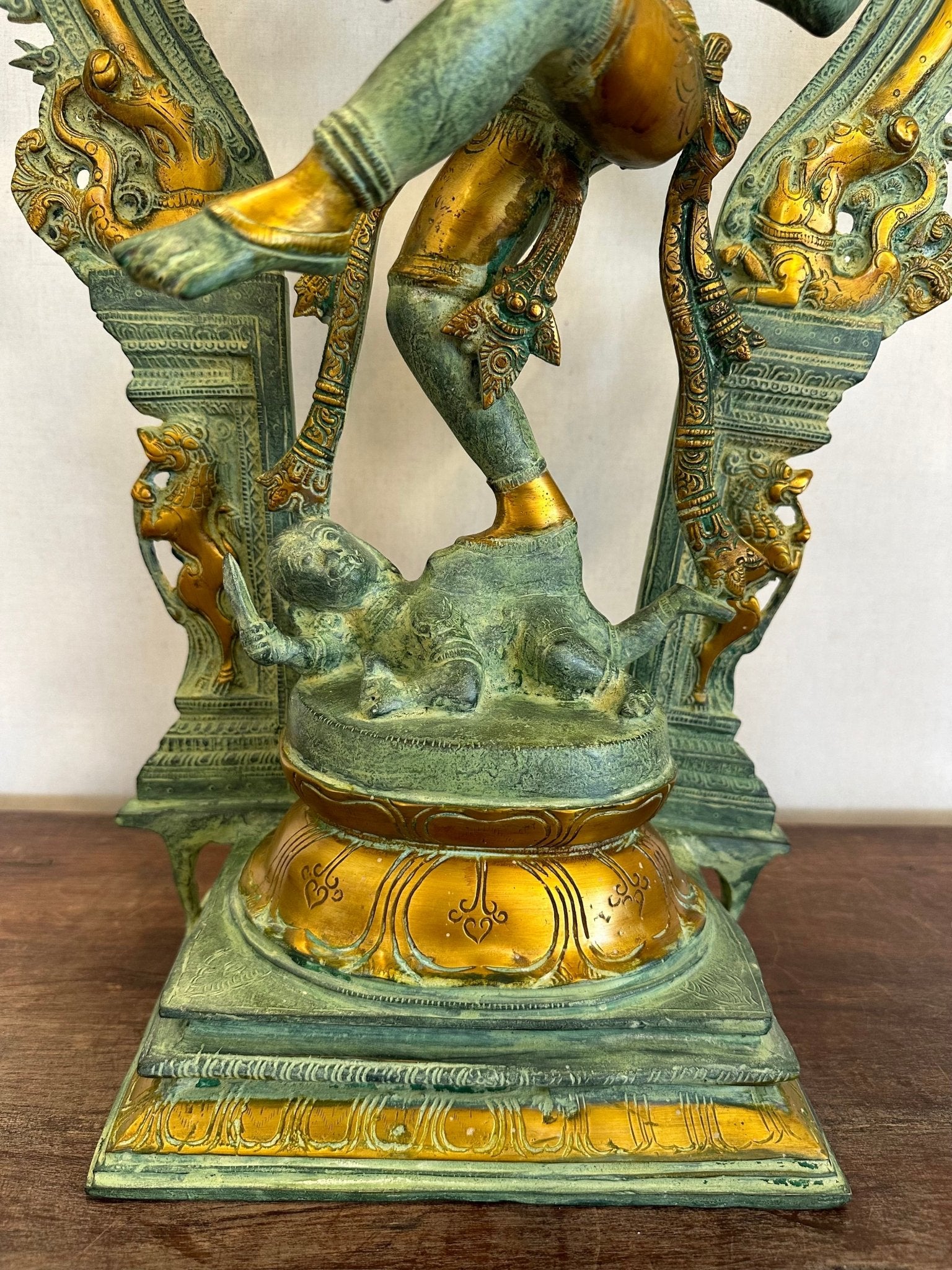 Brass Lord Shiva Dancing Statue - Handcrafted Nataraja Sculpture for Home Decor - TesuBrass Sculptures