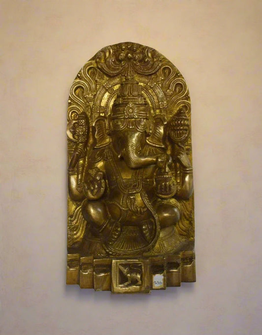 Brass Vighnaharta Idol - TesuBrass Sculptures