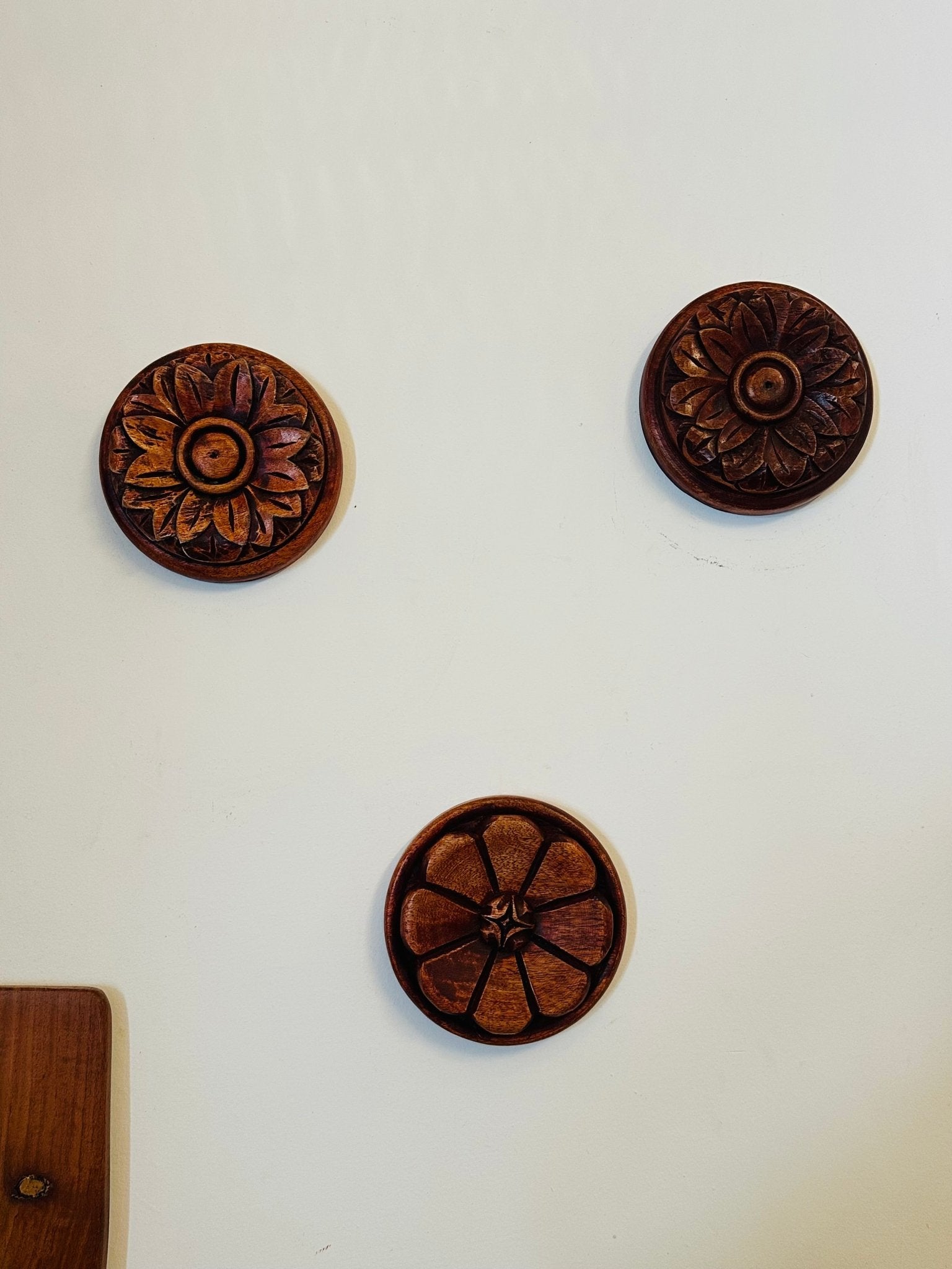 Carved Flora Wall Art Set of 2 - TesuWall Decor