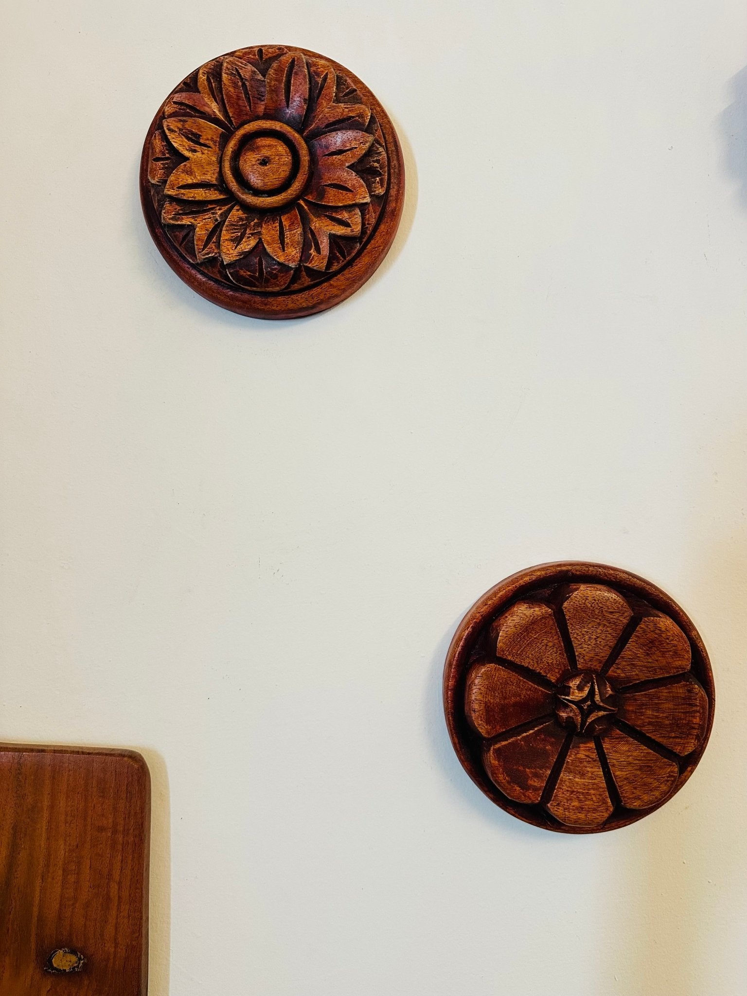 Carved Flora Wall Art Set of 2 - TesuWall Decor
