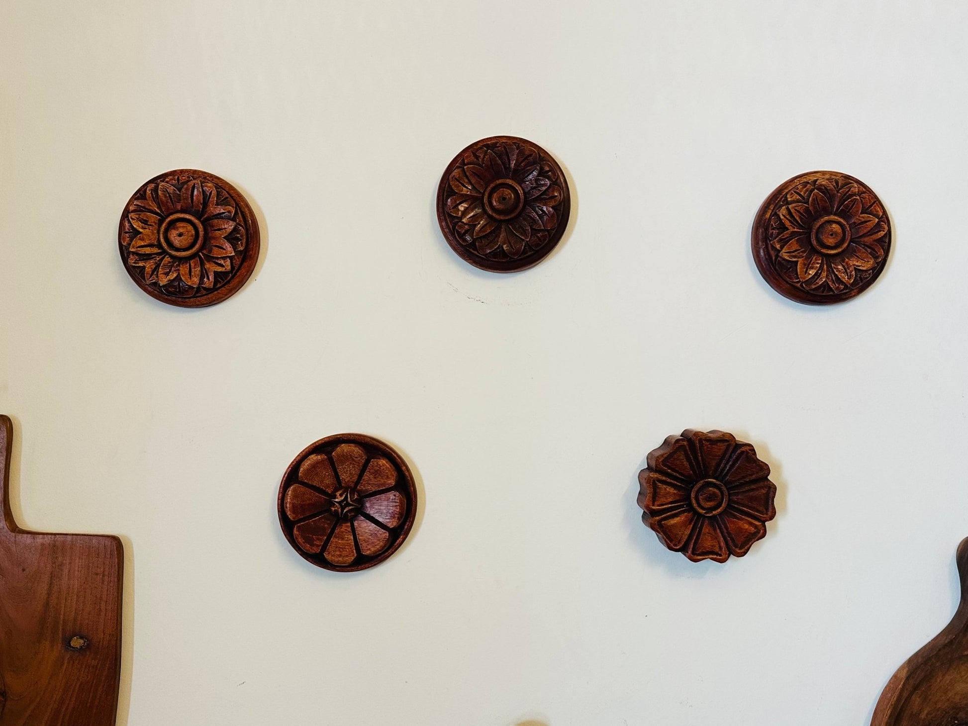Carved Flora Wall Art Set of 2 - TesuWall Decor