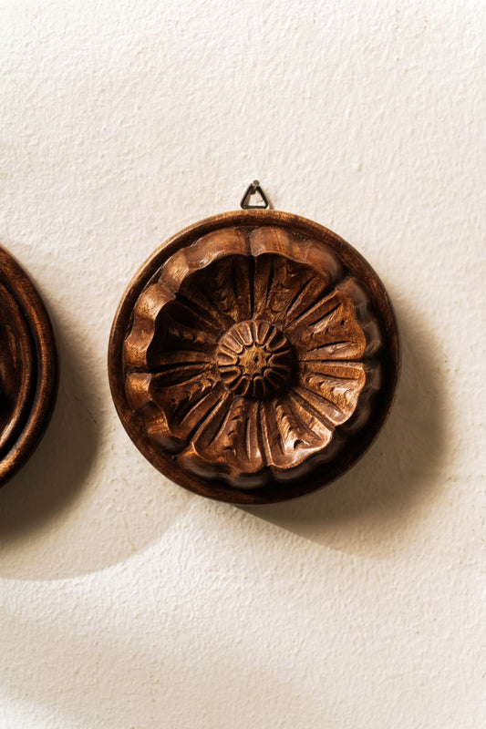 Carved Flora Wall Art Set of 2 - TesuWall Decor