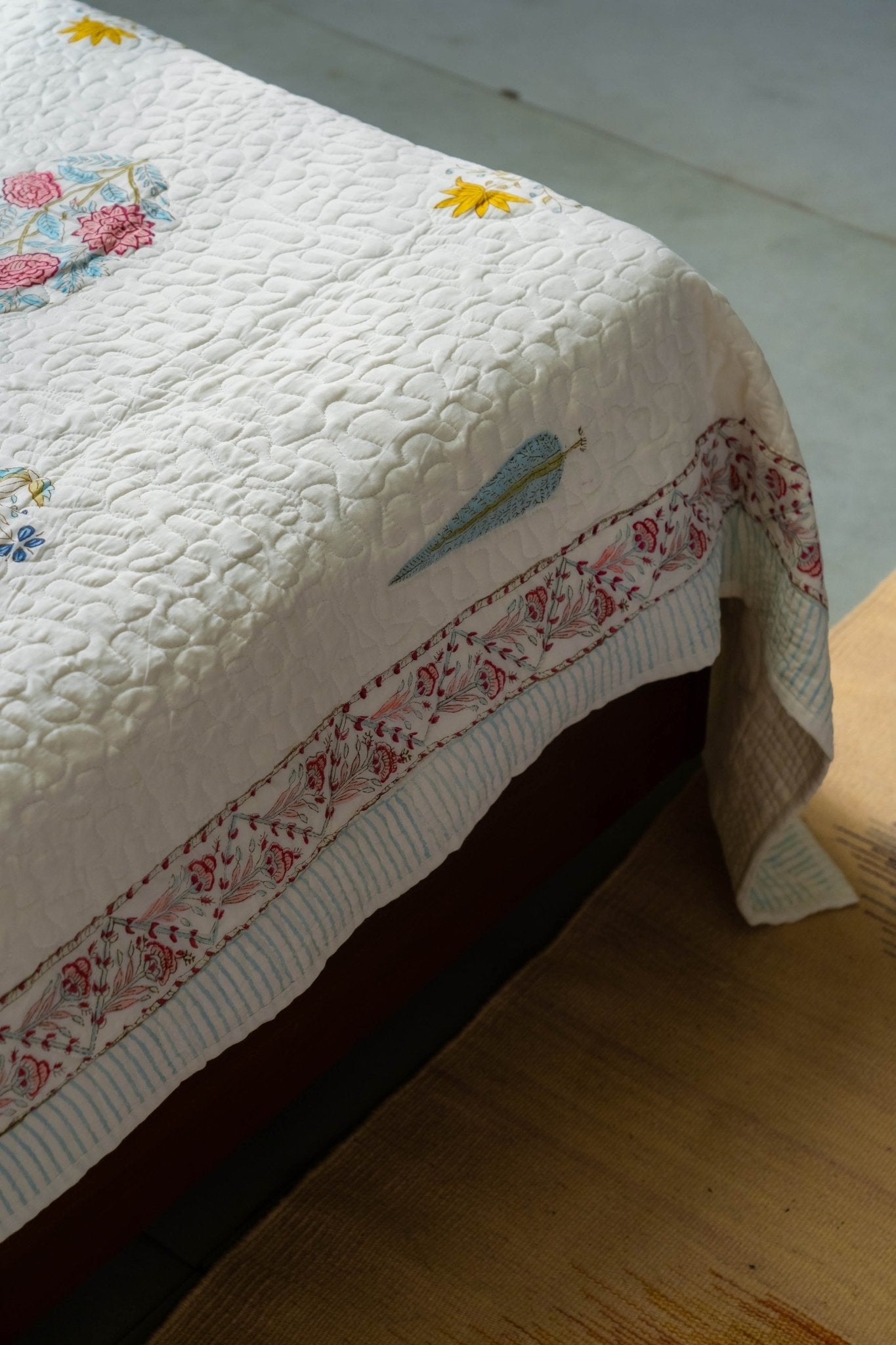 Champa Saanjh Quilted Bed Cover — Tesu Summer 2026