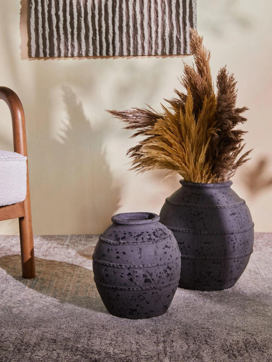 Charcoal Terracotta Pot - TesuClay Pots