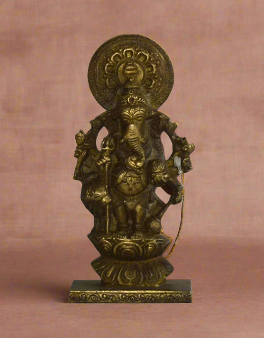 Chaturbhuj Raj Ganesh - TesuBrass Sculptures