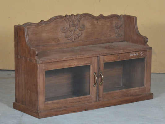 Classic Wooden Glass Showcase - TesuCabinets & Storage