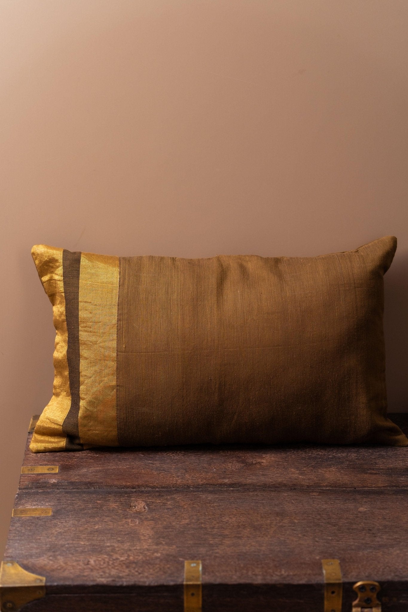 Cocoa Shine Maheshwari Silk Cushion Covers - TesuCushion Covers