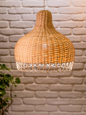 Dome Shaped Cane Lampshade - TesuLampshade