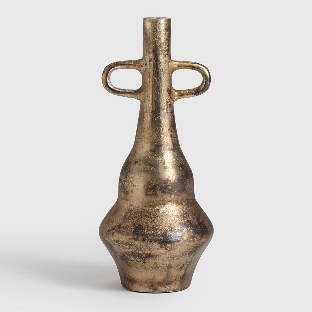 D'Or Echo Vase - Antique Gold Aluminium Decor - TesuVases