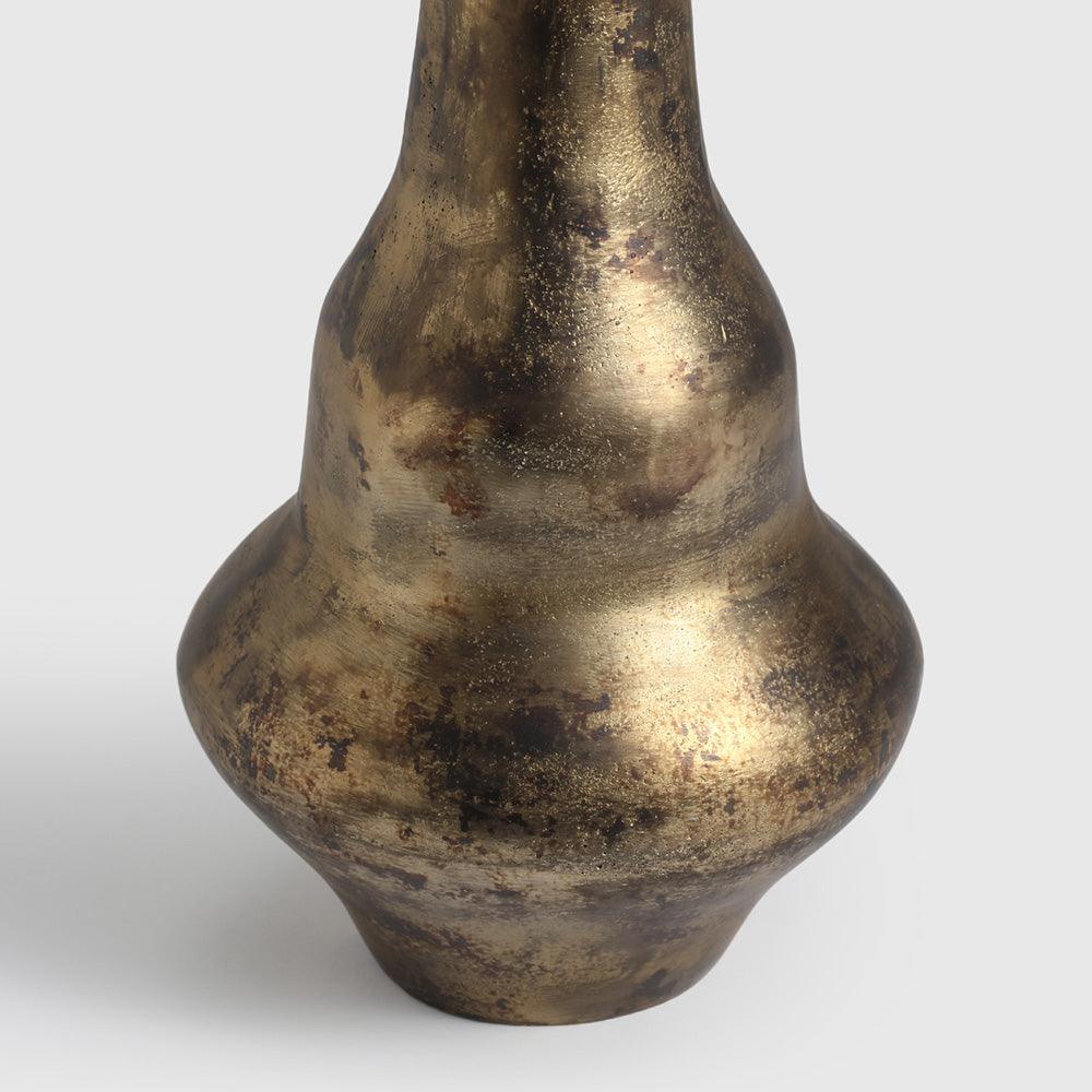D'Or Echo Vase - Antique Gold Aluminium Decor - TesuVases