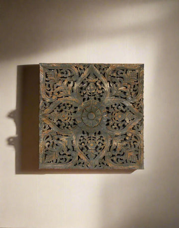 Floral Majesty Wooden Panel - TesuWall Decor