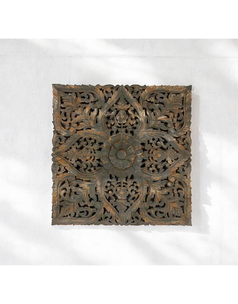 Floral Majesty Wooden Panel - TesuWall Decor