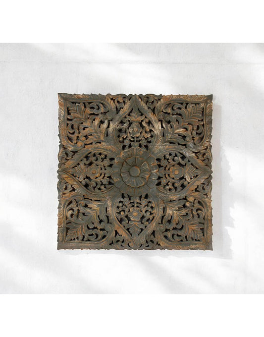 Floral Majesty Wooden Panel - TesuWall Decor