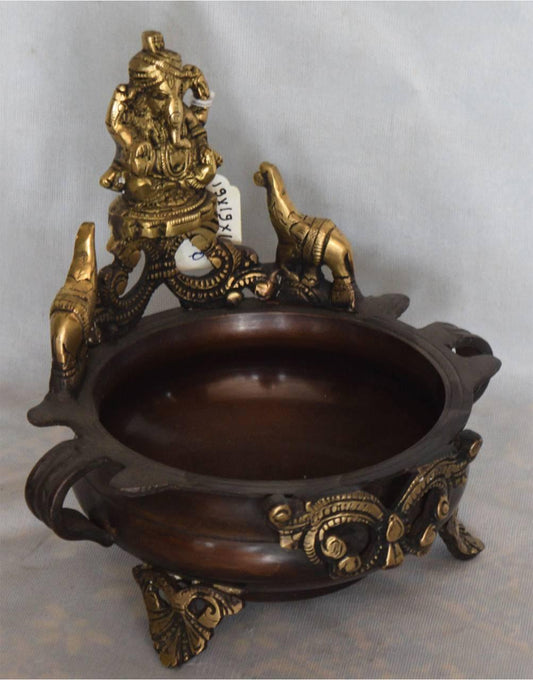 Ganesha Brass Planter - TesuBrass Planter