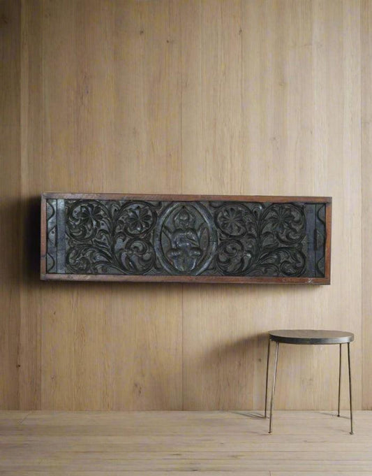 Ganesha Intricate Wooden Panel - TesuWall Decor