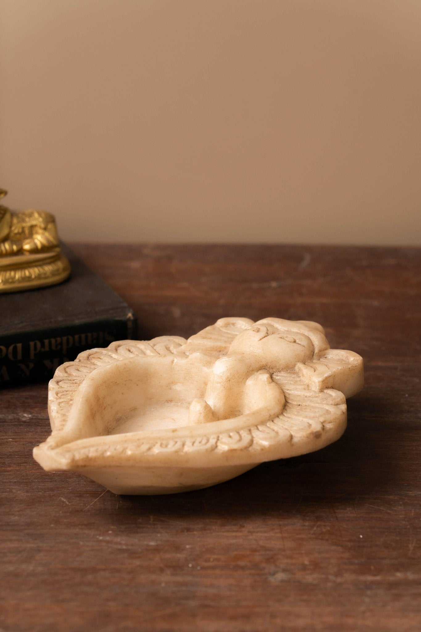 Ganesha Marble Diya - TesuHome Decor