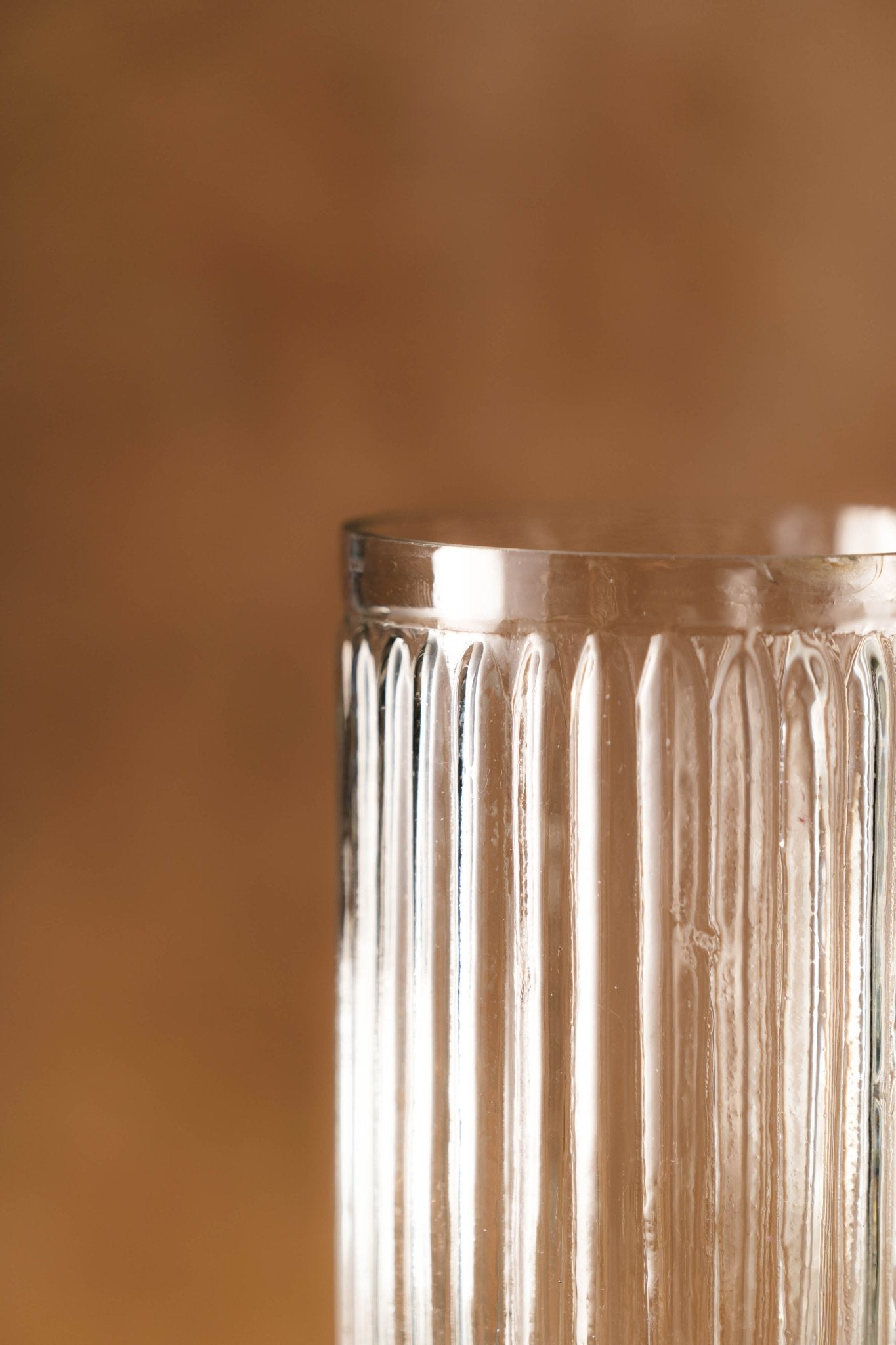 Genda Saaj Ribbed Glass Vase - Set of 2 - TesuVases