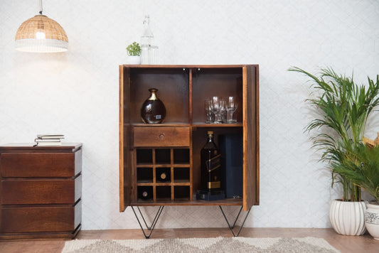 Golden Crest Bar Cabinet - TesuCabinets & Storage