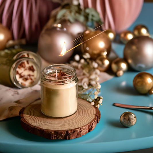 Rose Glass Candle