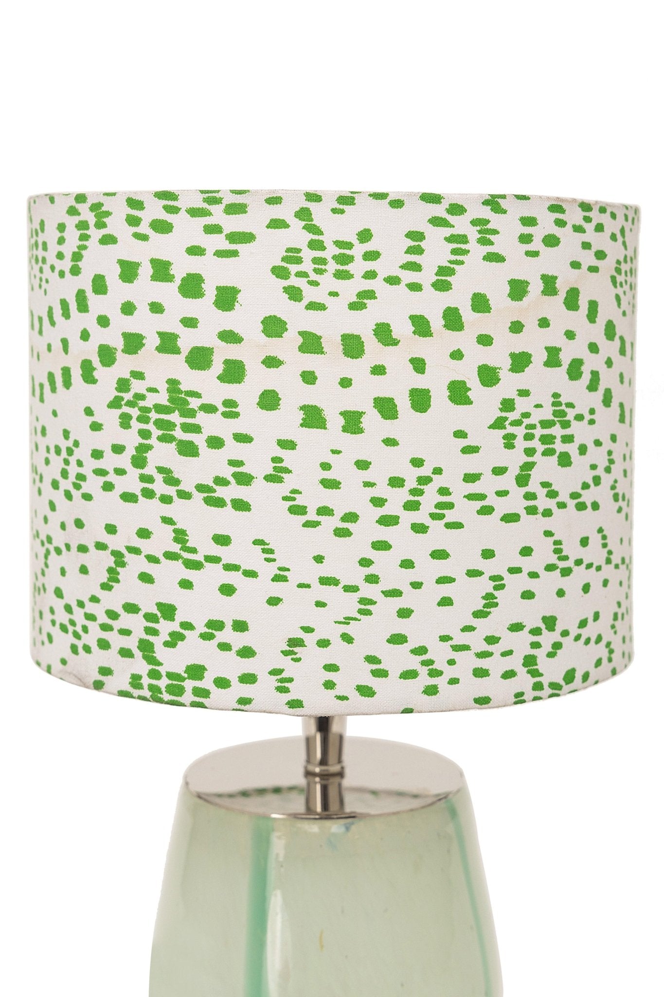 Green & White Glass Table Lamp - TesuTable Lamp