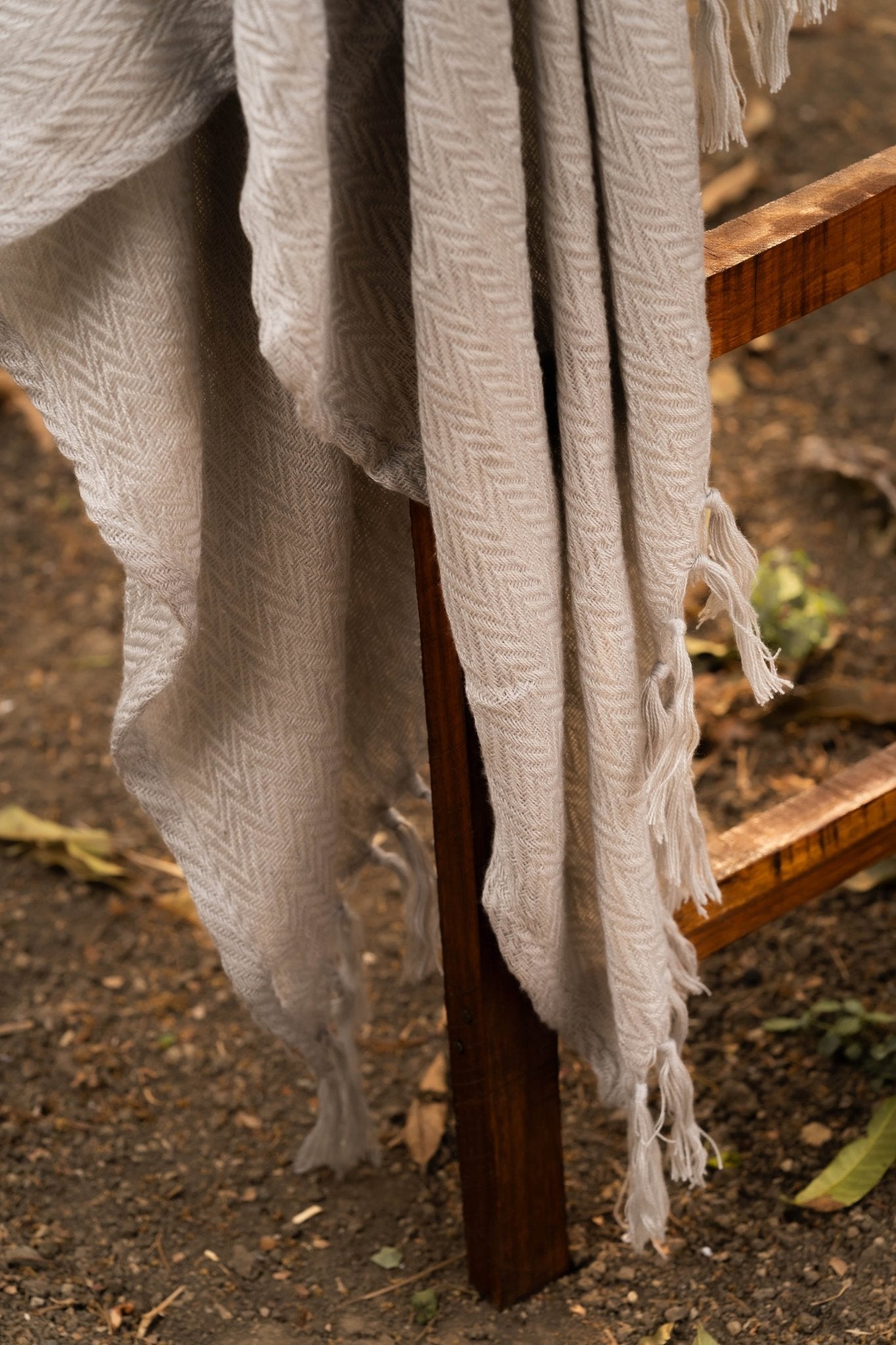 Grey Zigzag Throw - TesuThrows