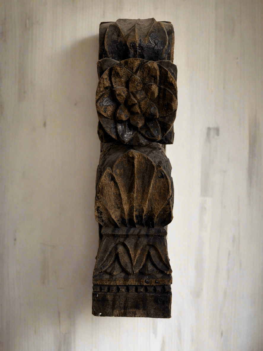 Hand Carved Wood Wall Panel - TesuWooden Bracket