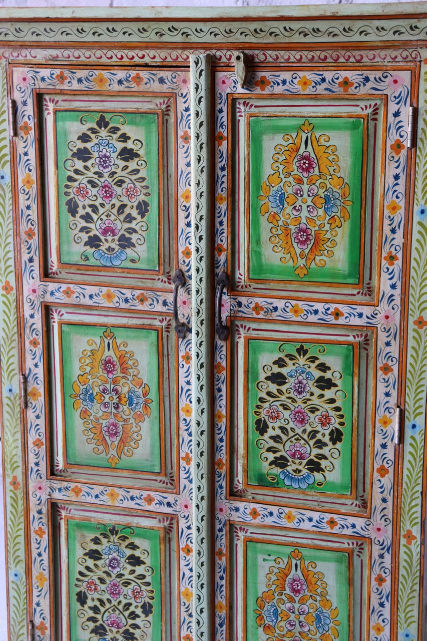 Handcrafted Indian Art Wooden Storage Cabinet - TesuCabinets & Storage