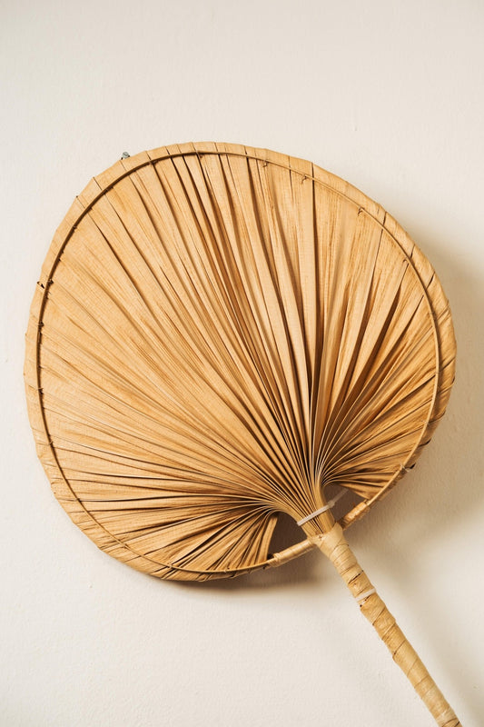 Handcrafted Palm Leaf Wall Light - Natural Tropical Lampshade - TesuWall Light