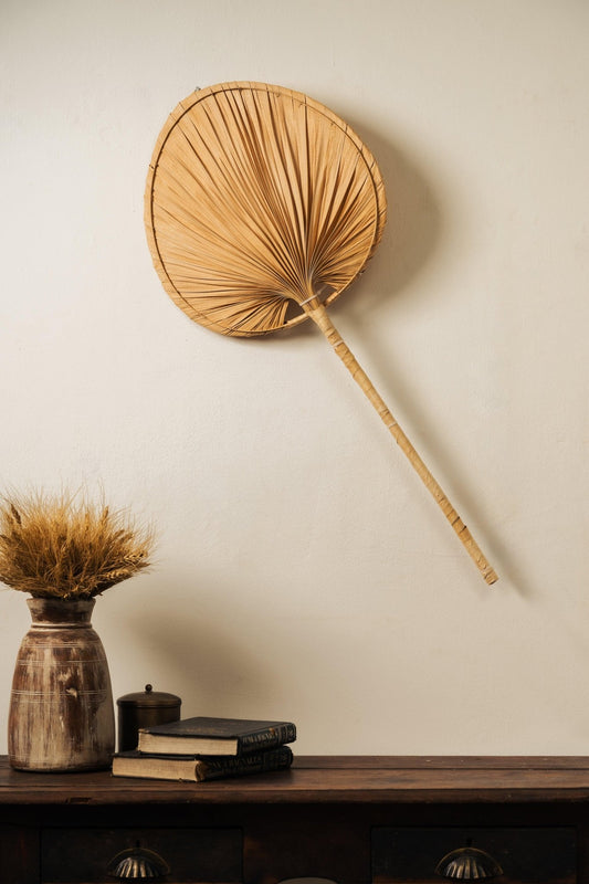 Handcrafted Palm Leaf Wall Light - Natural Tropical Lampshade - TesuWall Light