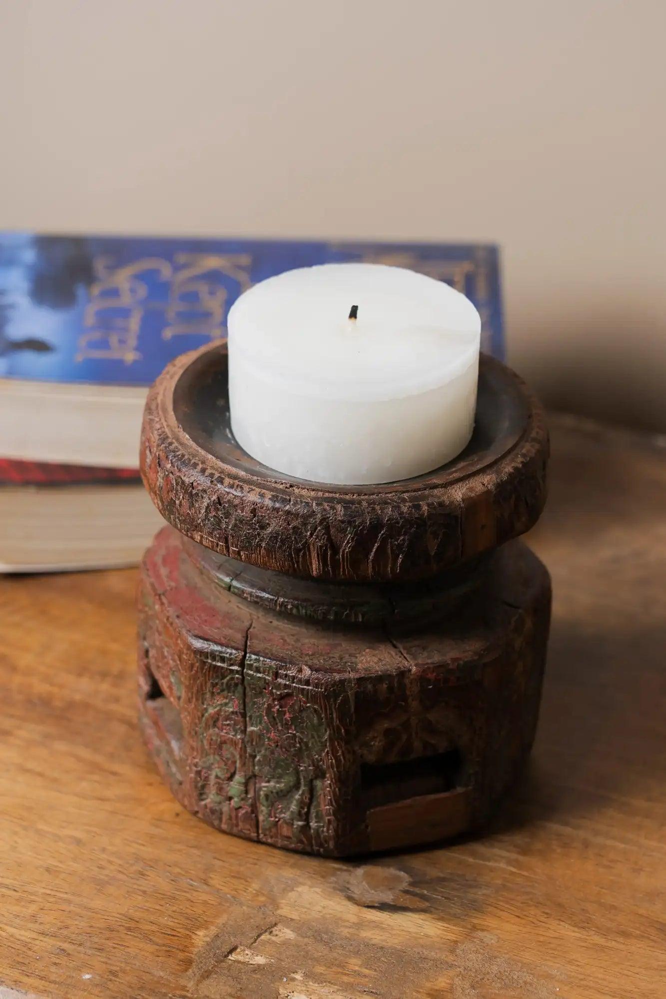 Handcrafted Vintage Candle Holder - Design 4 - TesuCandles & Candle Holders
