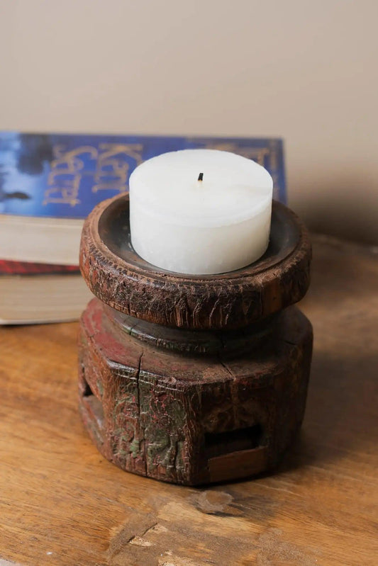 Handcrafted Vintage Candle Holder - Design 4 - TesuCandles & Candle Holders