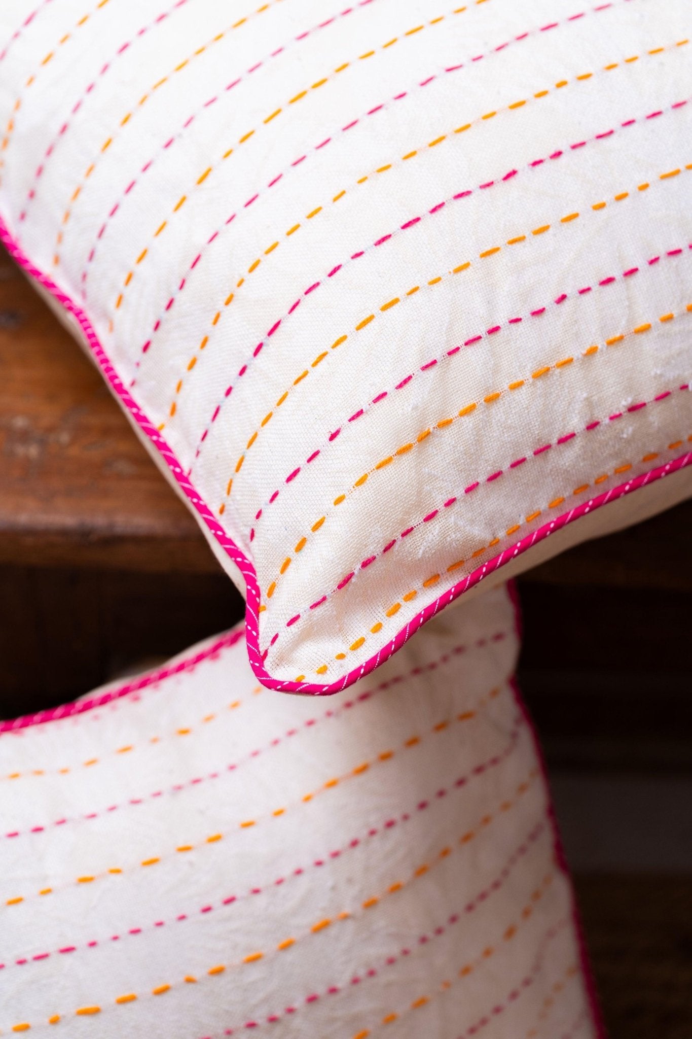 Handwoven Cotton Kantha Cushion Covers - TesuCushion Covers