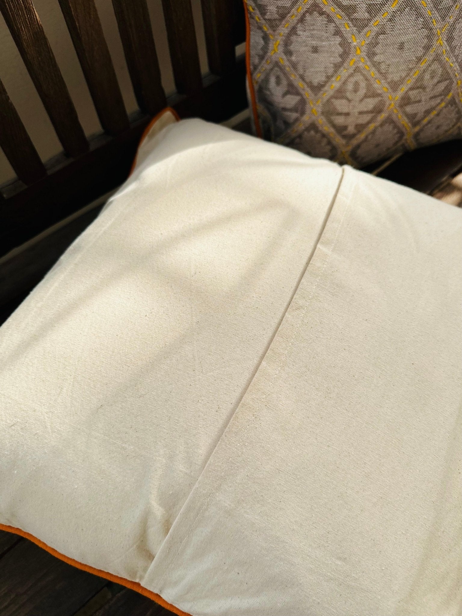Handwoven Cotton with Kantha Work Cushion Covers - TesuCushion Covers